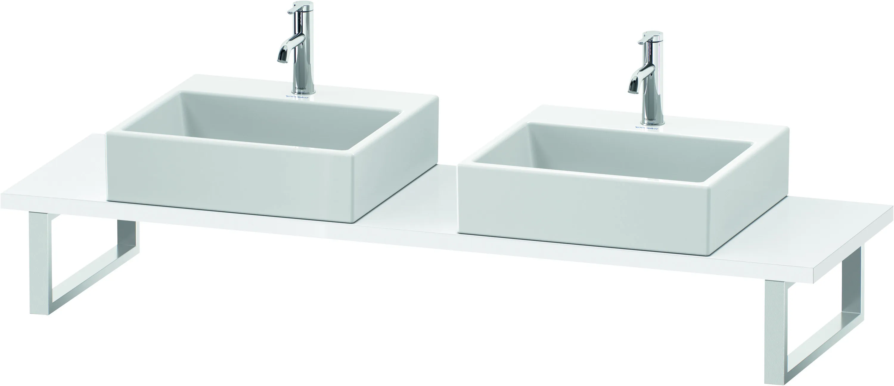 Duravit Konsole „L-Cube“ in Weiß Hochglanz Duravit Konsole „L-Cube“ in Weiß Hochglanz