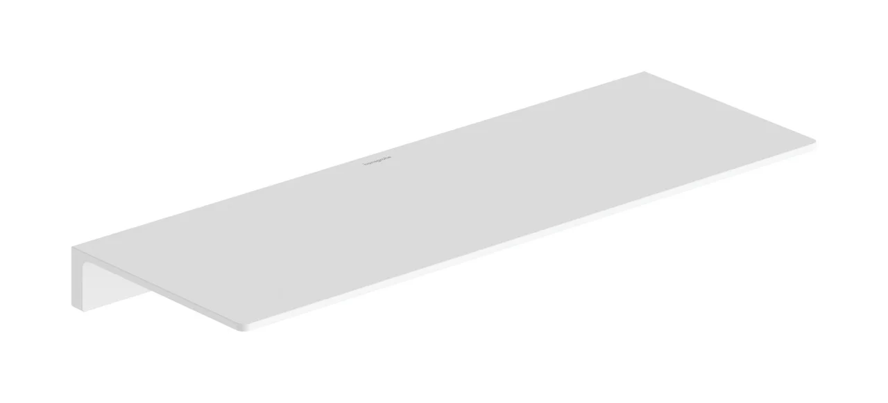 Hansgrohe AddStoris Ablage, Mattweiß, 400 mm, Wandmontage mit verdeckter Befestigung