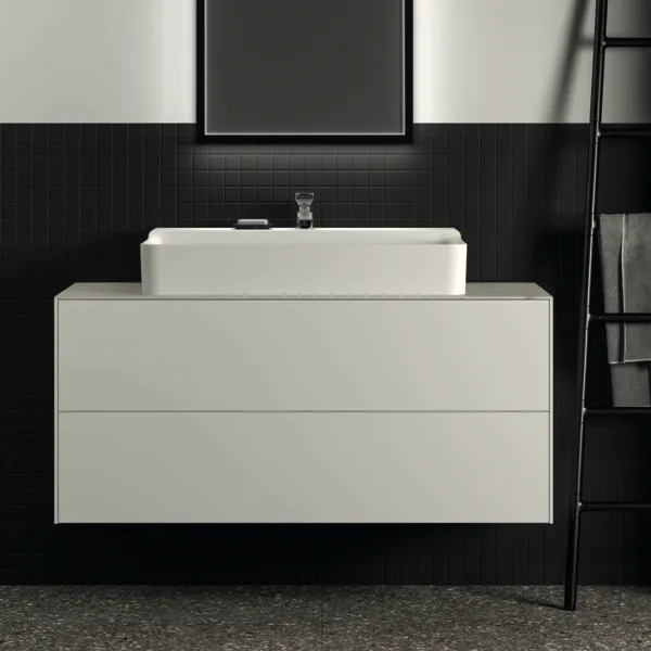 Ideal Standard Waschtischunterschrank Conca, 2 Auszüge, ohne Platte, 1200x505x540mm, Weiß Ideal Standard Waschtischunterschrank Conca, 2 Auszüge, ohne Platte, 1200x505x540mm, Weiß