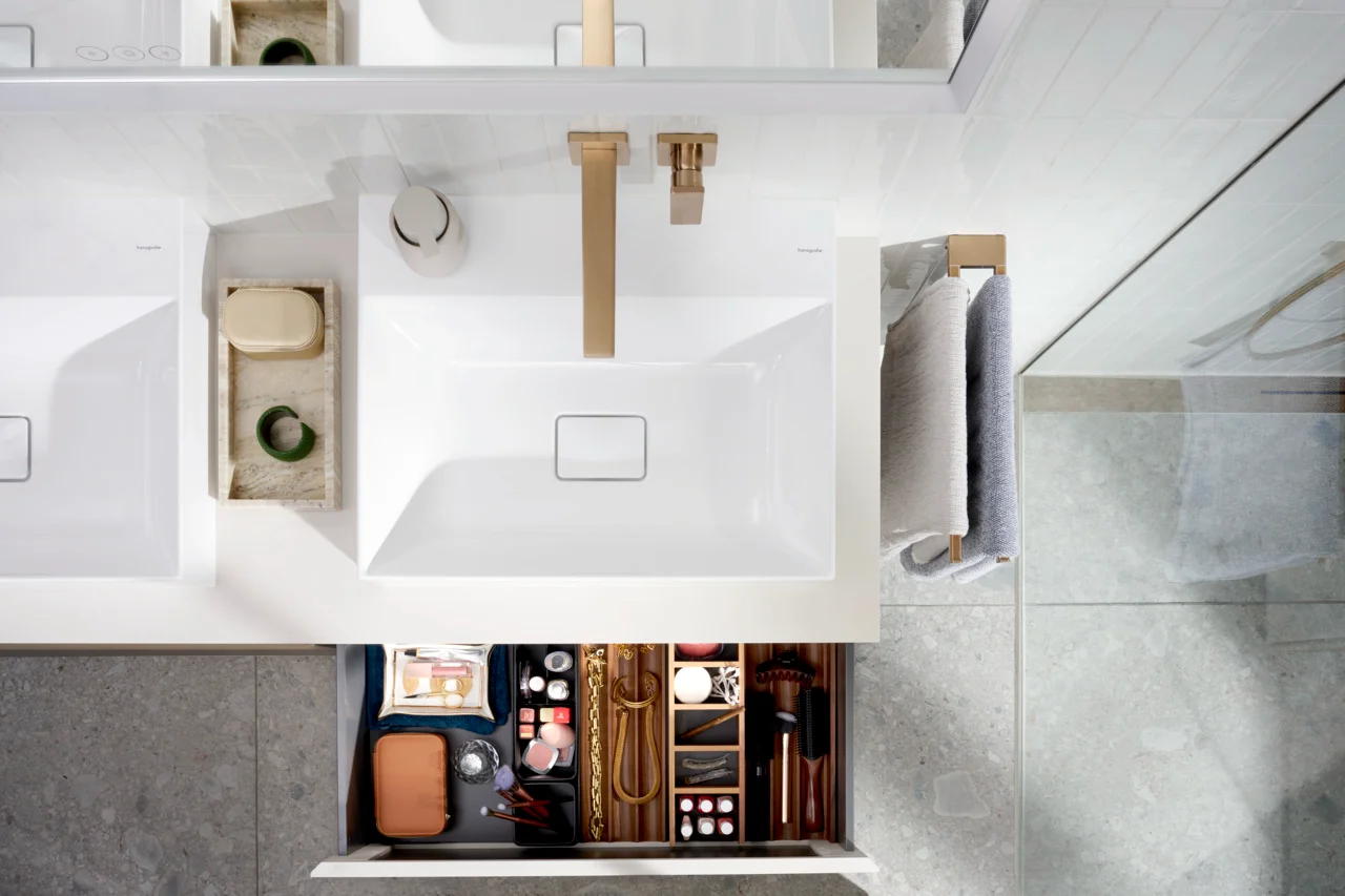 Hansgrohe Xevolos E Aufsatzwaschtisch, Keramik, weiß, 600x480 mm, 140 mm Höhe, ohne Hahnloch und Überlauf