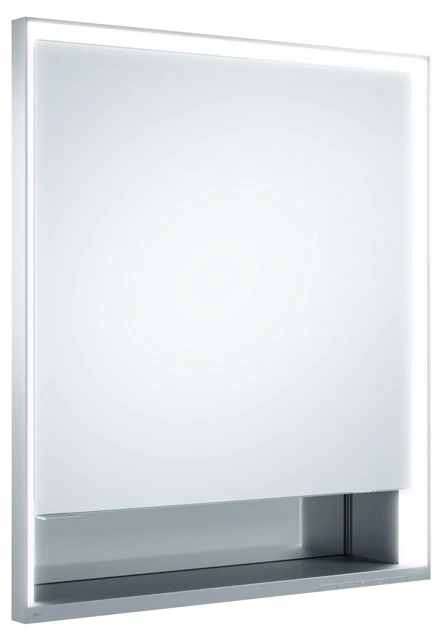 KEUCO ROYAL LUMOS Spiegelschrank Wandeinbau 1-türig kurze Tür silber-eloxiert KEUCO ROYAL LUMOS Spiegelschrank Wandeinbau 1-türig kurze Tür silber-eloxiert