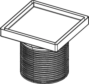drainpoint S Rostrahmen aus Edelstahl, 150 mm, Design ″plate″ drainpoint S Rostrahmen aus Edelstahl, 150 mm, Design ″plate″