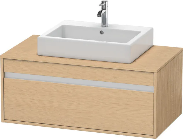 Duravit Waschtischunterschrank wandhängend „Ketho“ 100 × 42,6 × 55 cm Eiche Natur Duravit Waschtischunterschrank wandhängend „Ketho“ 100 × 42,6 × 55 cm Eiche Natur