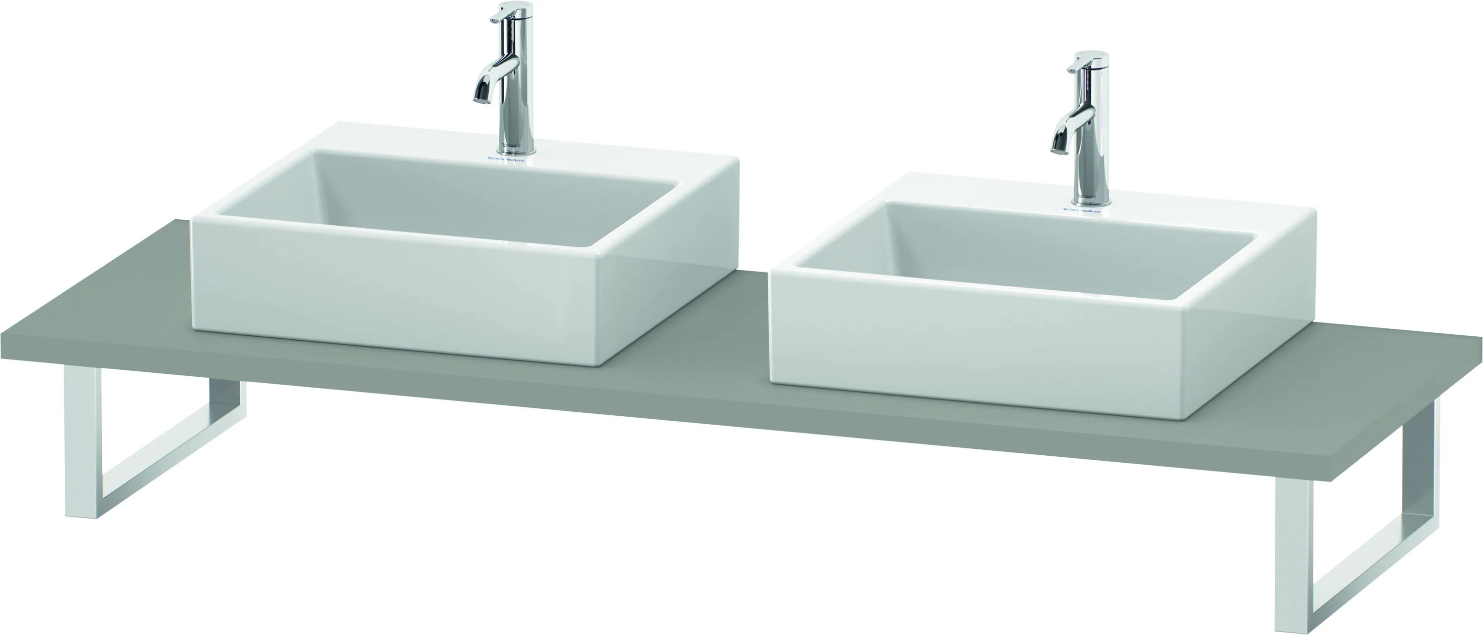 Duravit Konsole „L-Cube“ in Betongrau Matt Duravit Konsole „L-Cube“ in Betongrau Matt