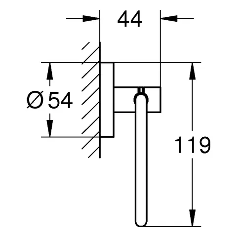 WC-Papierhalter Essentials 40689_1, ohne Deckel WC-Papierhalter Essentials 40689_1, ohne Deckel