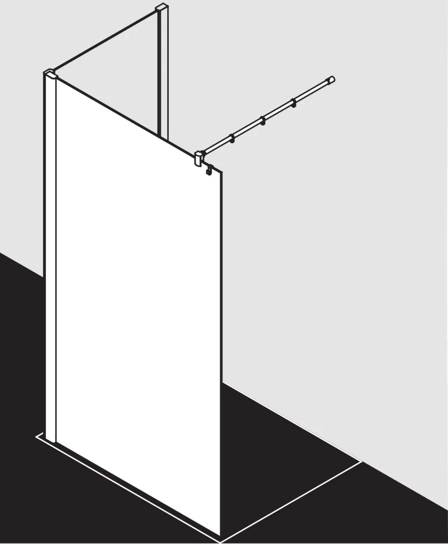 Kermi Duschdesign Walk-In-Duschkabine WALK-IN Wall „PASA XP“ Glas Klar, Profile Silber Mattglanz, BV: 720 - 750 mm WE: 730 - 760 mm H: 1850 mm Kermi Duschdesign Walk-In-Duschkabine WALK-IN Wall „PASA XP“ Glas Klar, Profile Silber Mattglanz, BV: 720 - 750 mm WE: 730 - 760 mm H: 1850 mm