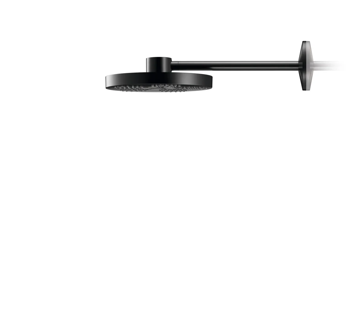Hansgrohe AXOR One Kopfbrause 280 2jet mit Brausearm mattschwarz Hansgrohe AXOR One Kopfbrause 280 2jet mit Brausearm mattschwarz
