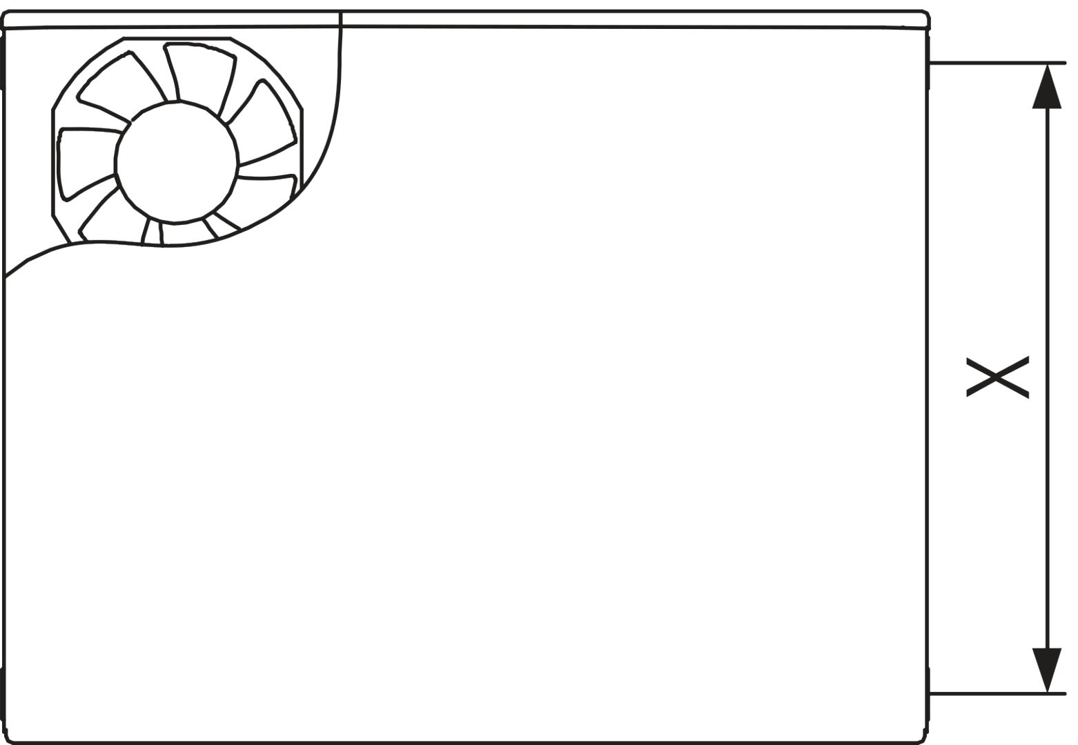 Kermi Wärmepumpen-Design-Flachheizkörper „x-flair Plan-K“ 140 × 90 cm in Farbkonzept