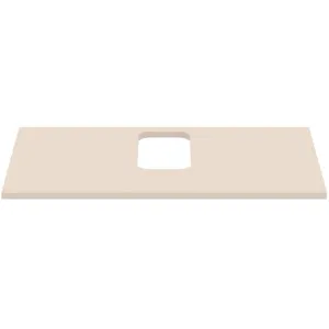 Waschtischplatte i.life B mittiger Ausschnitt für ein Wand-Waschtisch 802x507x18mm Weiß matt Waschtischplatte i.life B mittiger Ausschnitt für ein Wand-Waschtisch 802x507x18mm Weiß matt