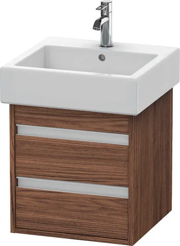 Duravit Waschtischunterschrank wandhängend „Ketho“ 45 × 48 × 44 cm Nussbaum Dunkel