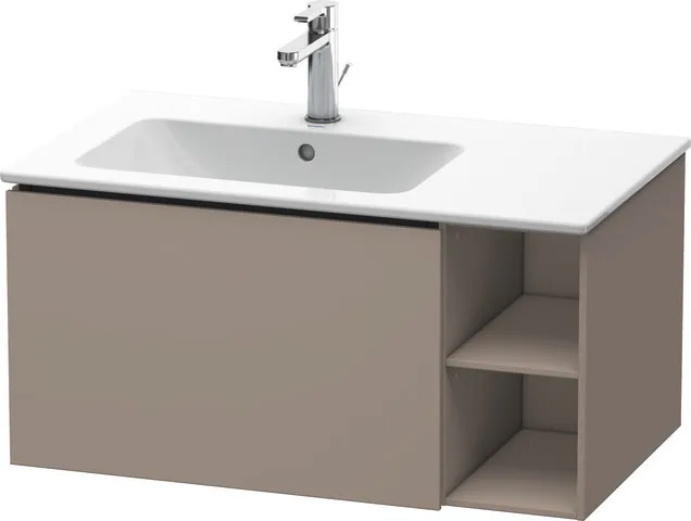 Duravit Waschtischunterschrank wandhängend „L-Cube“ 82 × 40 × 48,1 cm Basalt Matt Duravit Waschtischunterschrank wandhängend „L-Cube“ 82 × 40 × 48,1 cm Basalt Matt
