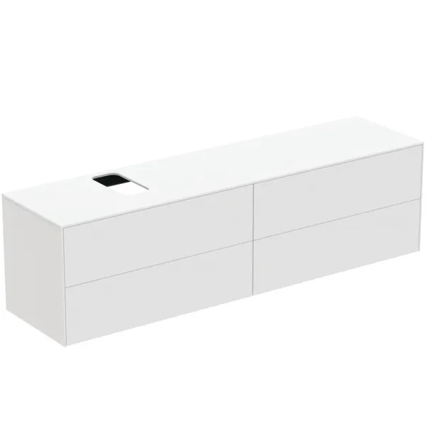 Ideal Standard Waschtischunterschrank „Conca“ 198,7 × 55 × 50,5 cm Weiß matt lackiert