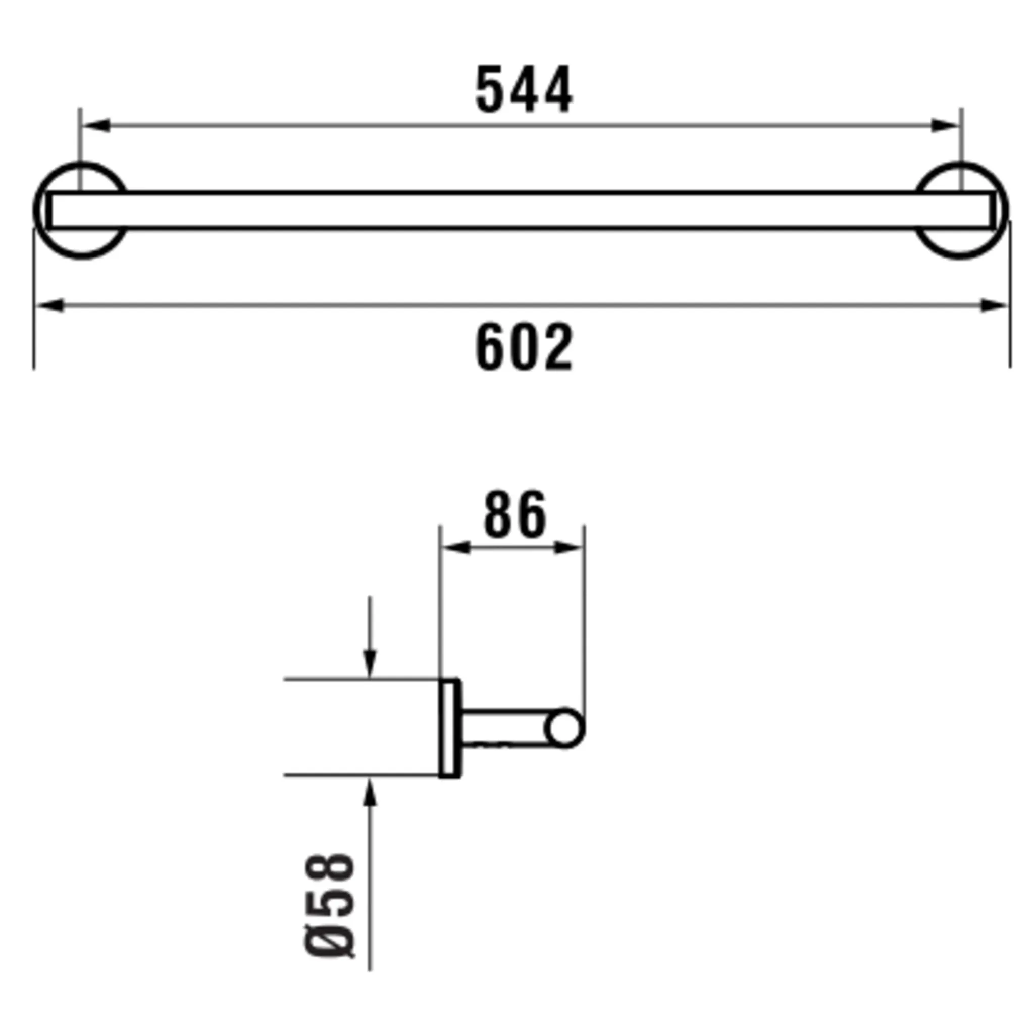 Niara Handtuchstange 38106.2 60 cm, blassgold matt Niara Handtuchstange 38106.2 60 cm, blassgold matt