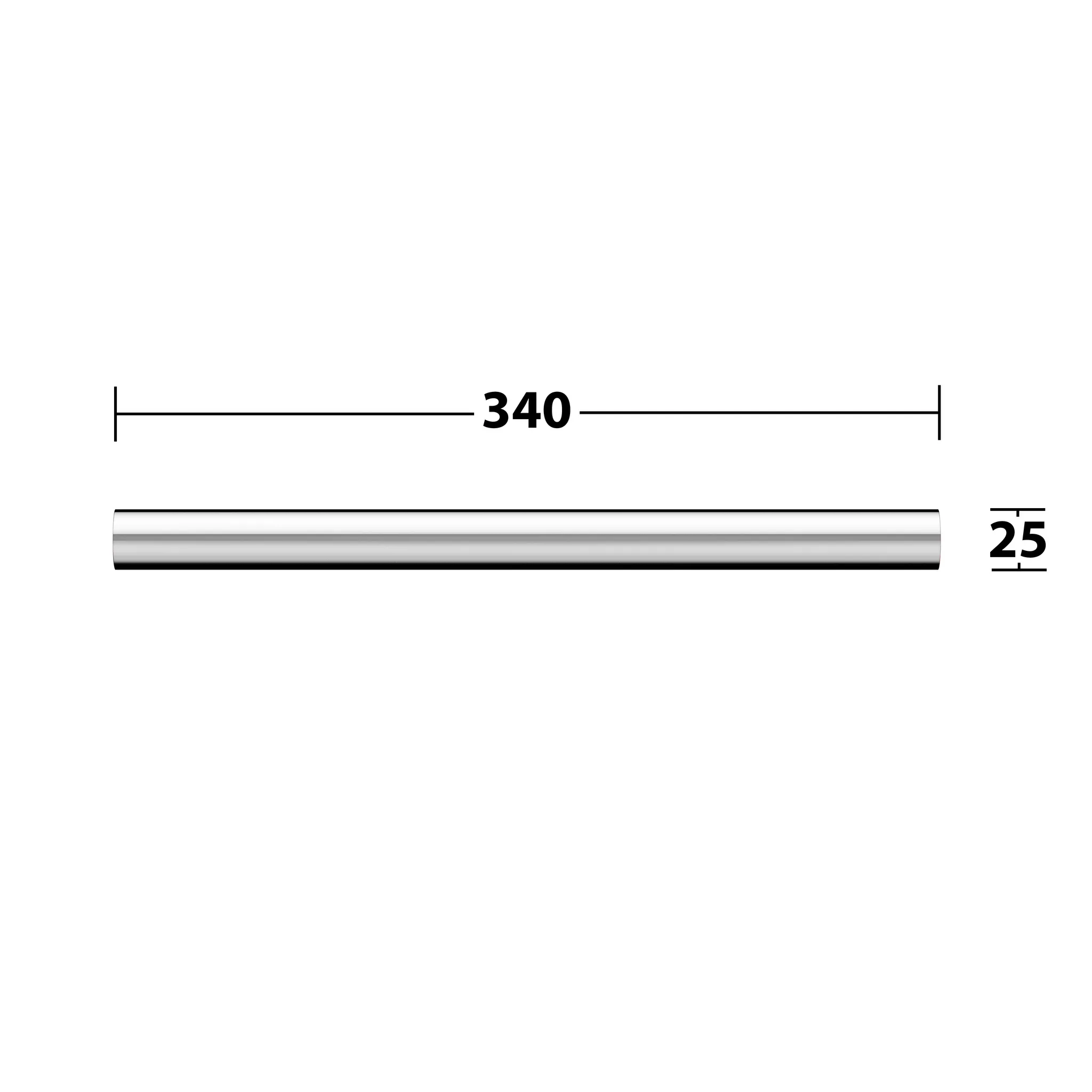 REVA 12822010000 Handtuchhalter 340 mm verchromt REVA 12822010000 Handtuchhalter 340 mm verchromt