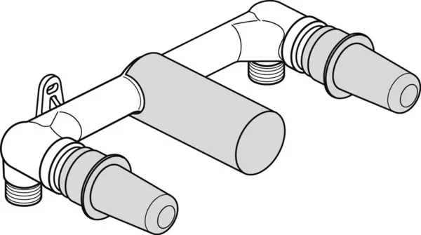 Unterputz-Bausatz 1, für Zweigriff-Wand-Waschtischarmatur Unterputz-Bausatz 1, für Zweigriff-Wand-Waschtischarmatur