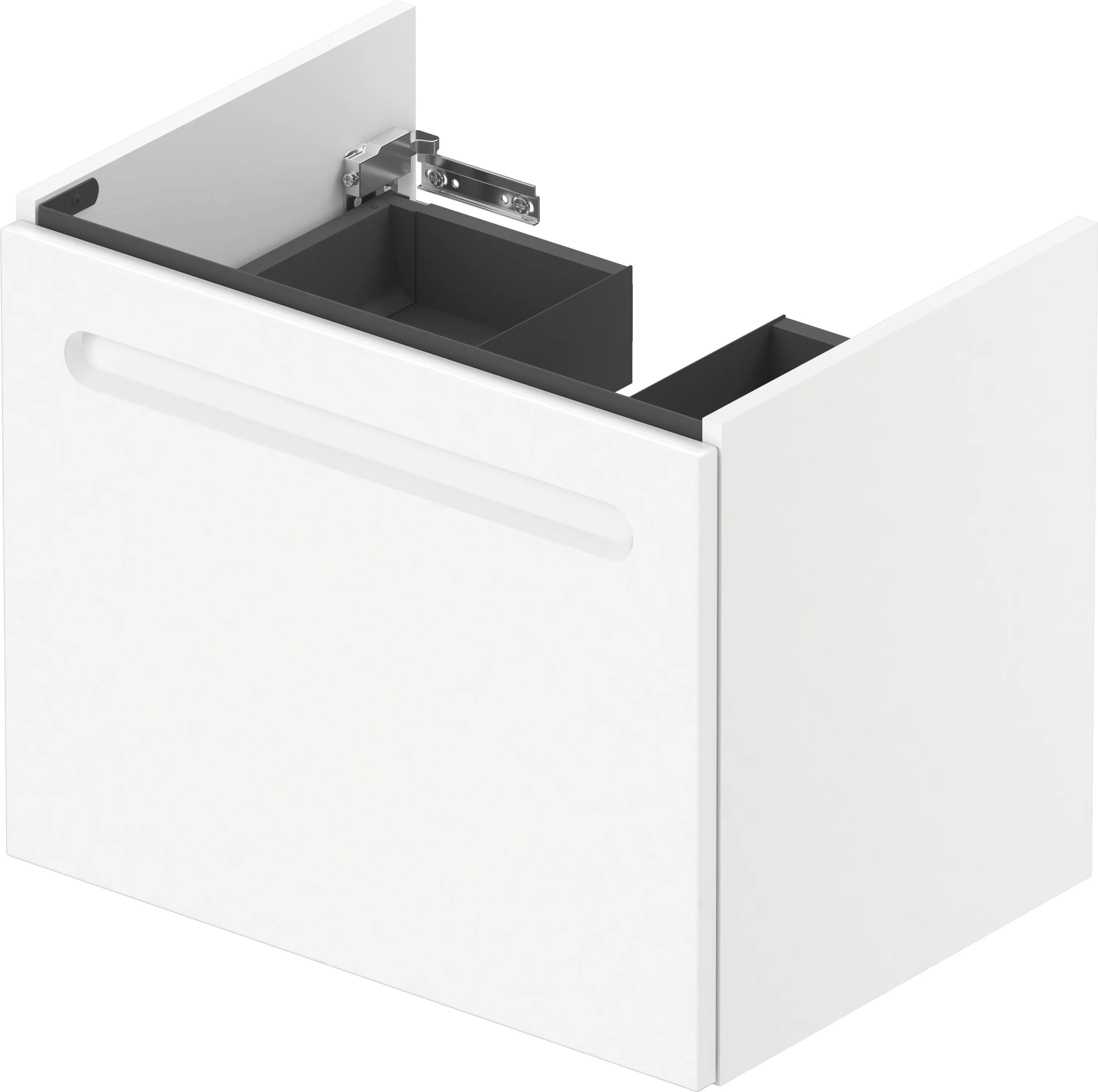 Duravit Waschtischunterschrank wandhängend „No.1“ 59 × 47,8 × 42,6 cm in Beton Matt
