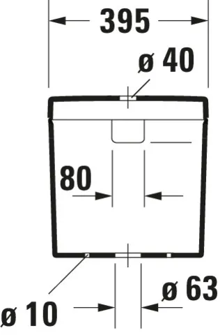 Spülkasten „Happy D.2“ 39,5 × 39,5 × 16 cm Spülkasten „Happy D.2“ 39,5 × 39,5 × 16 cm