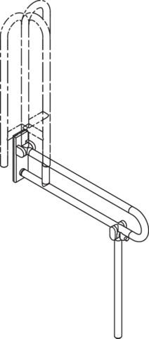 HEWI Stützklappgriff mobil „Serie 801“ HEWI Stützklappgriff mobil „Serie 801“