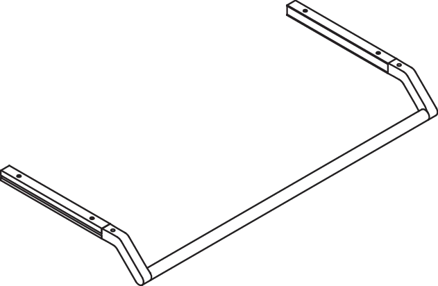 HEWI Ablage in 84,8 × 8,7 cm