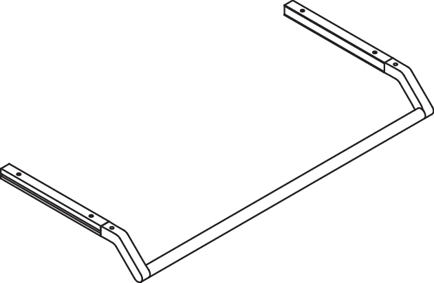 WT-Profile mit Haltegriff 848 mm f. WT 950.11.220/221 weiß tiefmatt WT-Profile mit Haltegriff 848 mm f. WT 950.11.220/221 weiß tiefmatt
