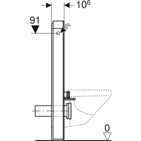 Monolith Sanitärmodul für Wand-WC, 101 cm, Frontverkleidung aus Glas: Glas weiß, Aluminium Monolith Sanitärmodul für Wand-WC, 101 cm, Frontverkleidung aus Glas: Glas weiß, Aluminium