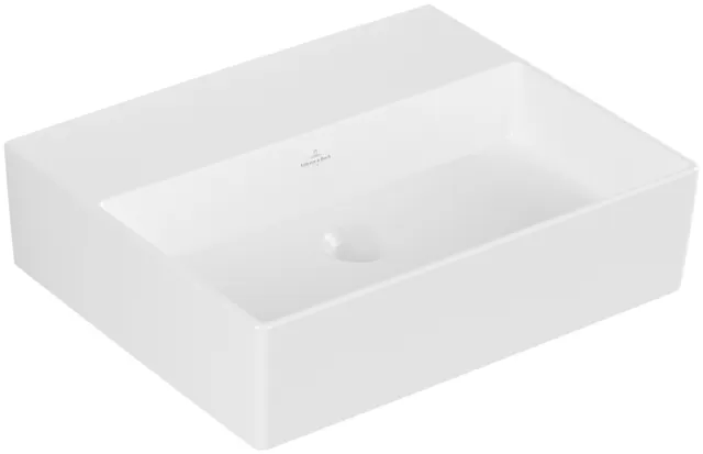 Villeroy & Boch Wandwaschtisch aus TitanCeram „Memento 2.0“ 500 × 420 × 140 mm, ohne Hahnlochbohrung in Stone White
