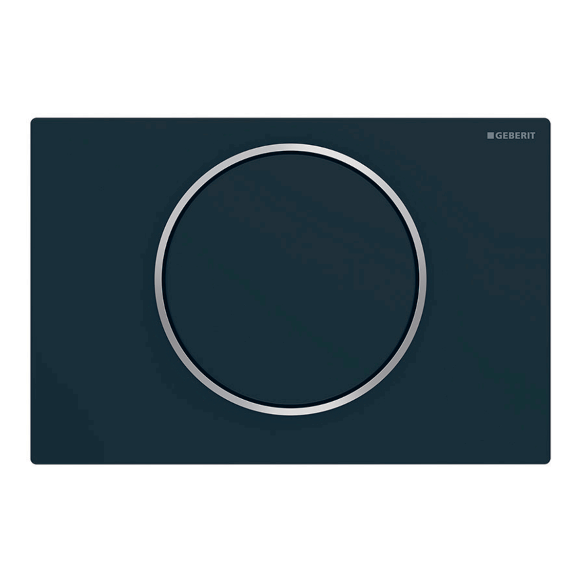 Sigma10 Betätigungsplatte für Spül-Stopp-Spülung: schwarz matt lackiert, easy-to-clean-beschichtet, poliert Sigma10 Betätigungsplatte für Spül-Stopp-Spülung: schwarz matt lackiert, easy-to-clean-beschichtet, poliert