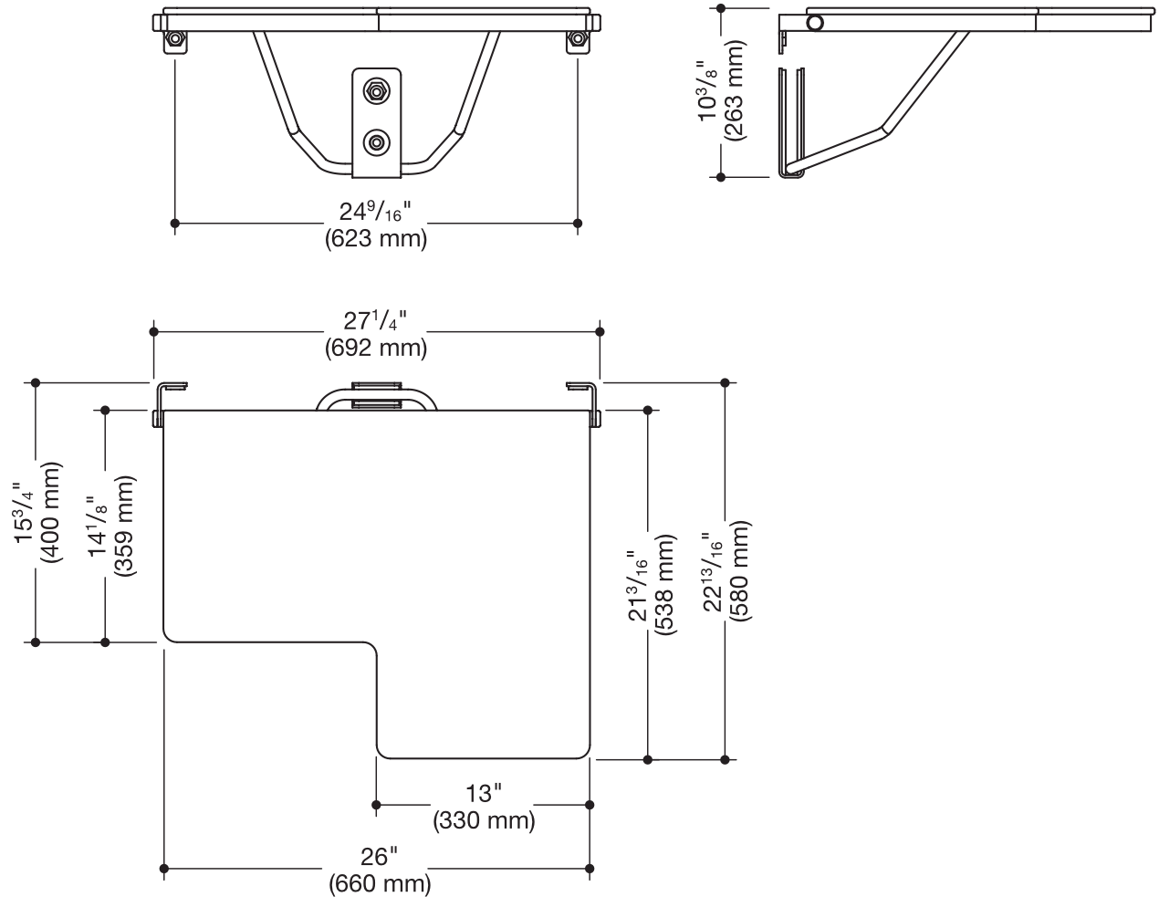 Duschklappsitz „System 900“