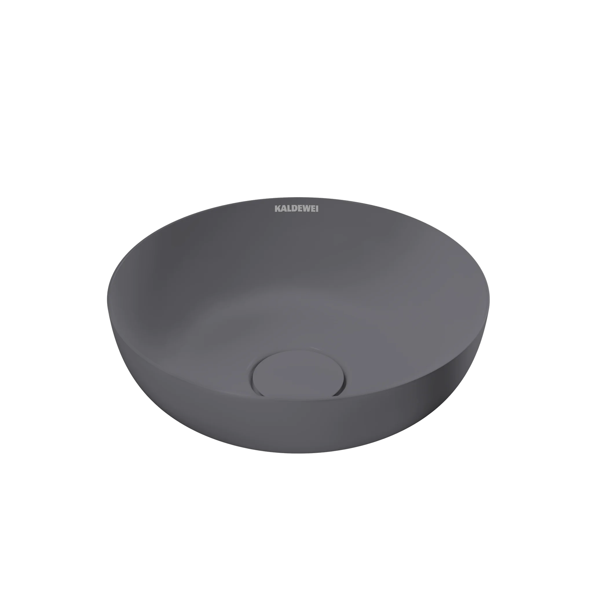 Kaldewei MIENA Waschtisch-Schale, rund, 310 mm Durchmesser, cool grey 70, Perl-Effekt, ohne Überlauf