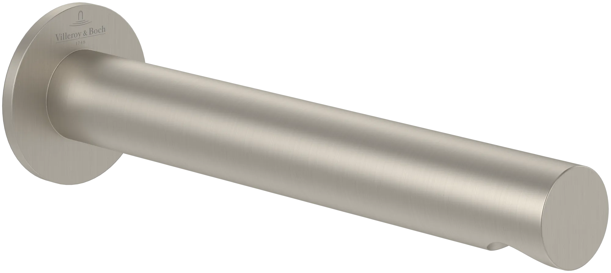 Villeroy & Boch Badewannenauslauf Loop & Friends, Brushed Nickel Matt, 60x225x60 mm, Wandmontage Villeroy & Boch Badewannenauslauf Loop & Friends, Brushed Nickel Matt, 60x225x60 mm, Wandmontage