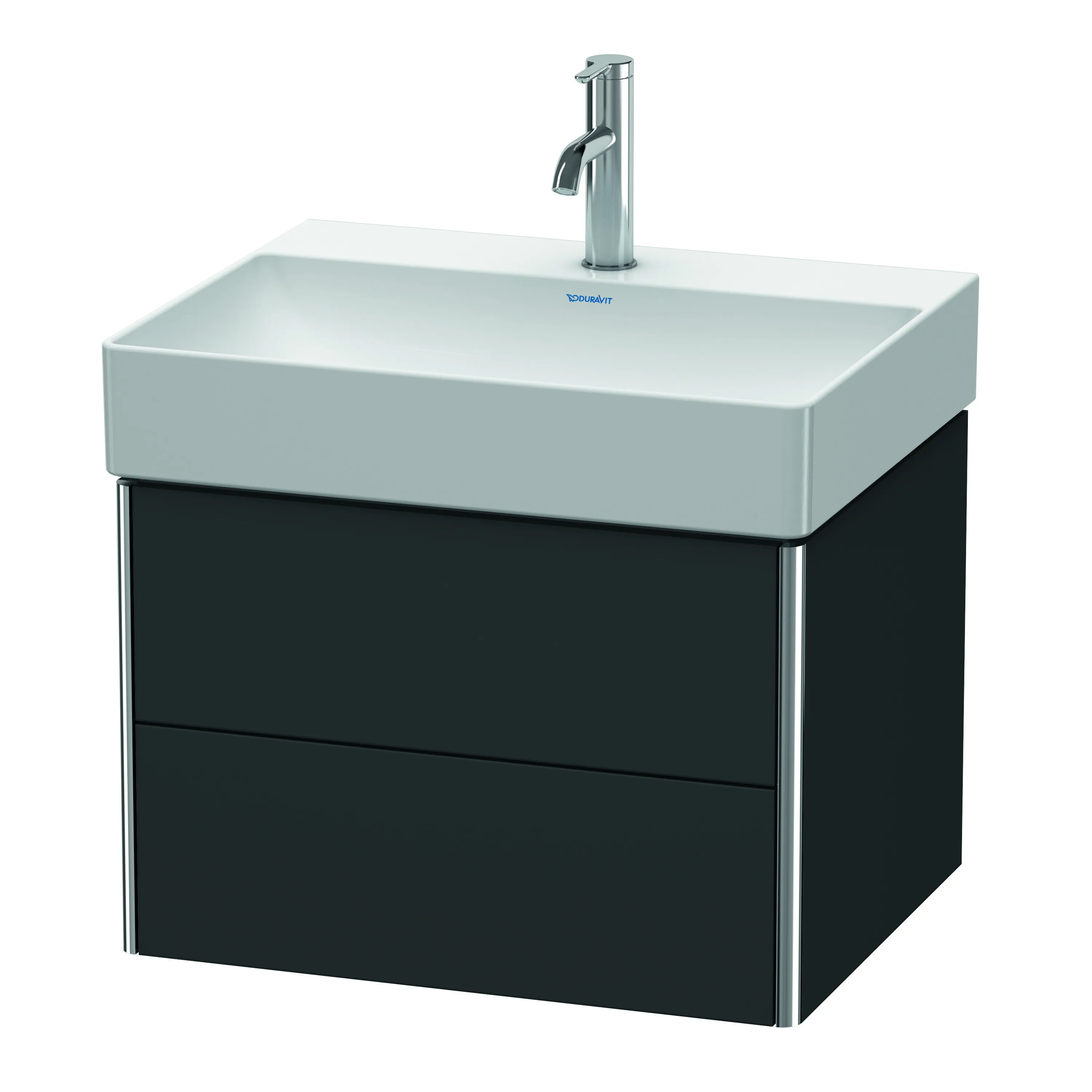 Duravit Waschtischunterschrank wandhängend „XSquare“ 58,4 × 39,7 × 46 cm Graphit Supermatt Duravit Waschtischunterschrank wandhängend „XSquare“ 58,4 × 39,7 × 46 cm Graphit Supermatt