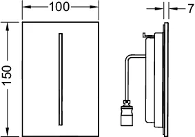 filo Sensorblende, Glas schwarz glzd. filo Sensorblende, Glas schwarz glzd.