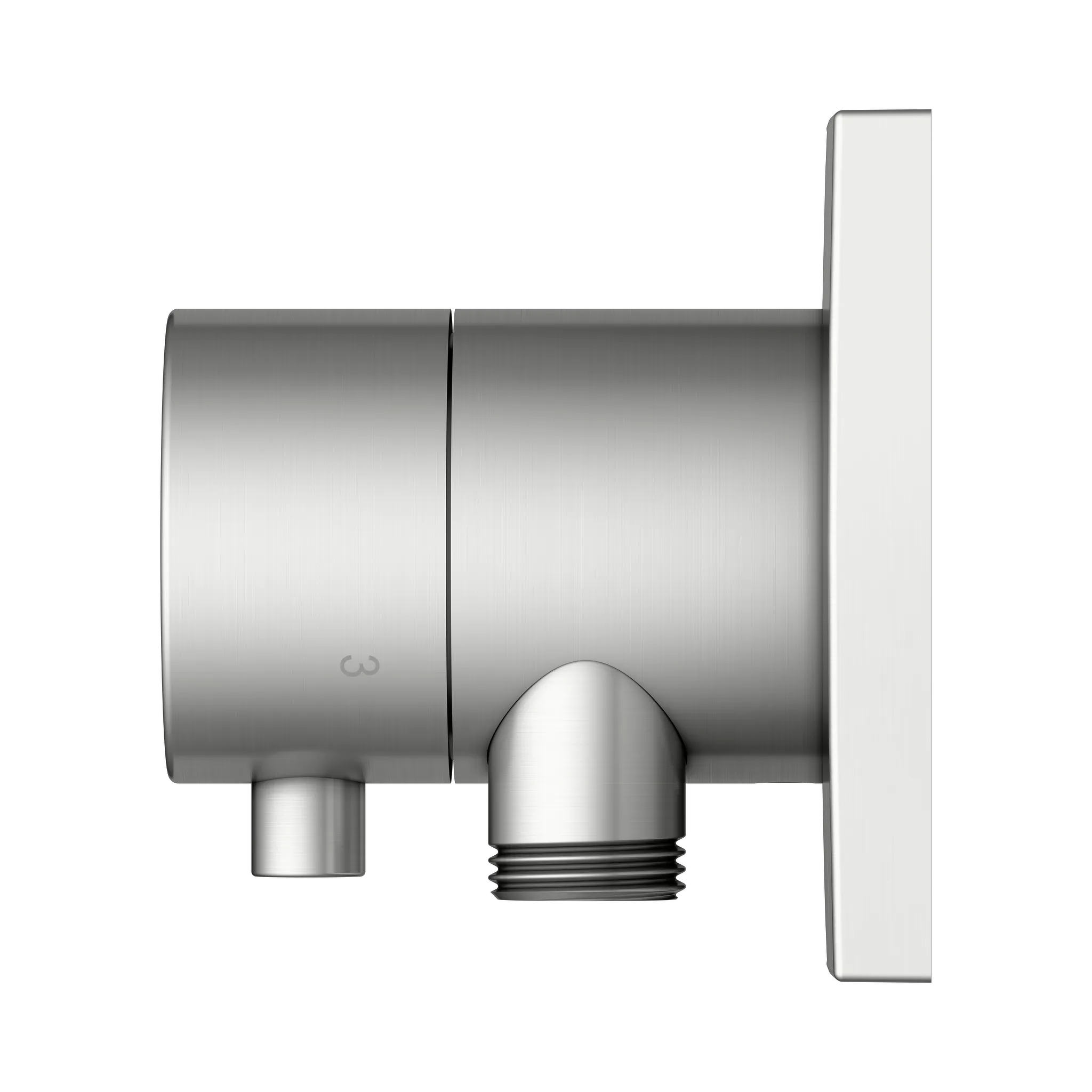 KEUCO IXMO Umstellventil Unterputz für 3 Verbraucher mit Schlauchanschluss Edelstahl-finish