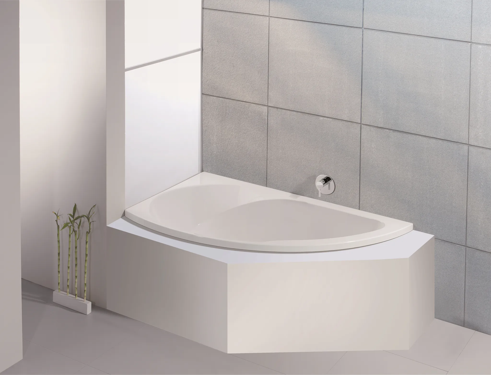 Hoesch Badewanne „Spectra“ eck, asymmetrisch 170 × 100 cm, links, ohne Schürze in Weiß Hoesch Badewanne „Spectra“ eck, asymmetrisch 170 × 100 cm, links, ohne Schürze in Weiß