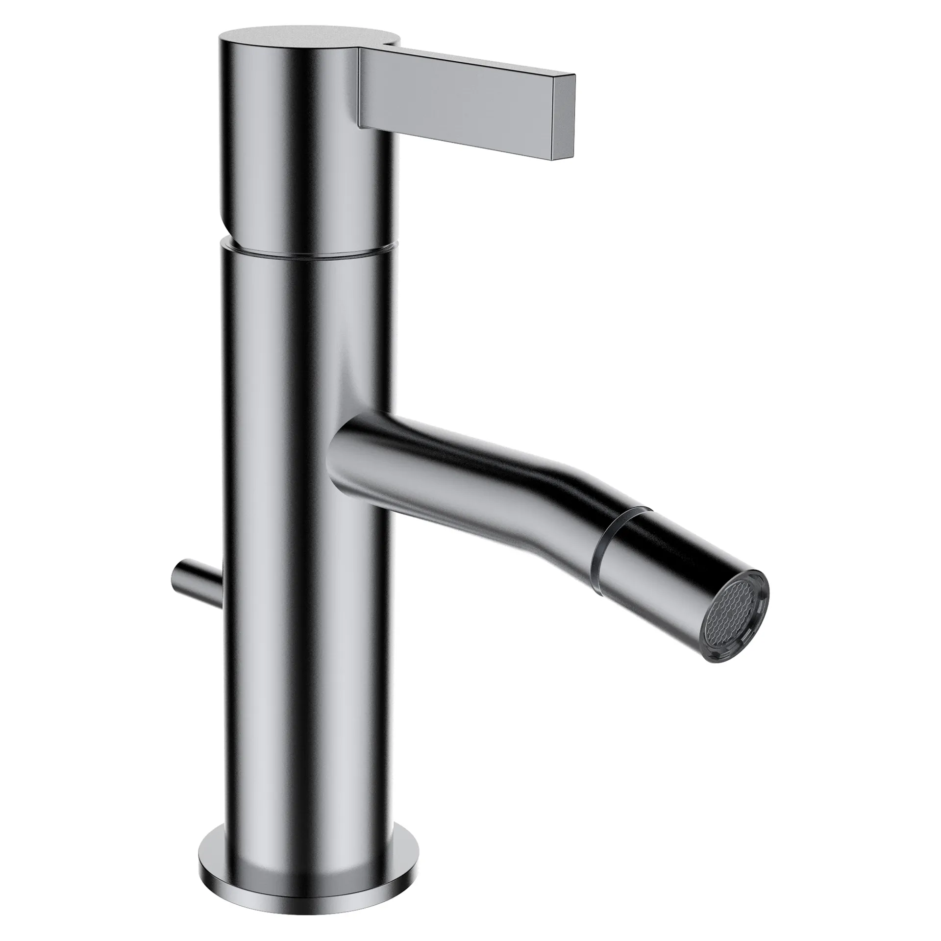 Einhebel-Bidetmischer Kartell Festauslauf Ausladung 110 mm ohne Ablaufventil PVD Edelstahl gebürstet Einhebel-Bidetmischer Kartell Festauslauf Ausladung 110 mm ohne Ablaufventil PVD Edelstahl gebürstet