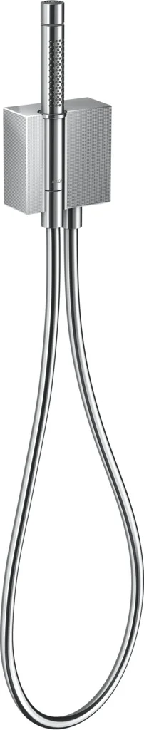 Hansgrohe AXOR Edge Portereinheit mit Stabhandbrause - Diamantschliff, Chrom, Brausekopf 68 x 24 mm, Schlauchlänge 1.250 mm