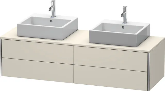 Duravit Waschtischunterschrank wandhängend „XSquare“ 160 × 40 × 54,8 cm Taupe Matt Duravit Waschtischunterschrank wandhängend „XSquare“ 160 × 40 × 54,8 cm Taupe Matt