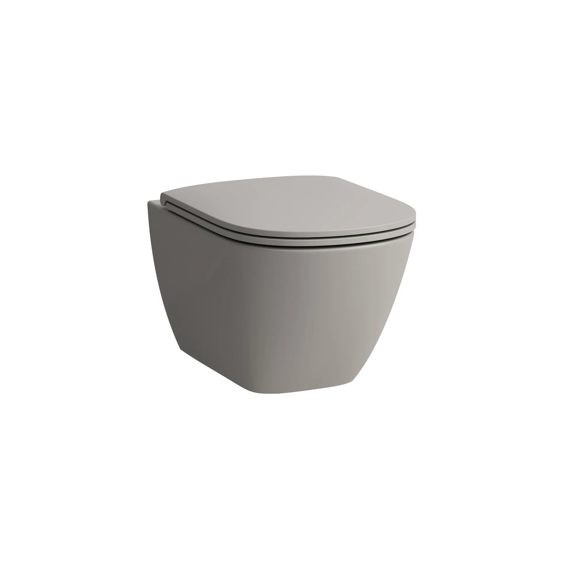 Tiefspül-WC wandhängend LUA 520x360 silent flush, spülrandlos, verdeckte Befestigung weiß