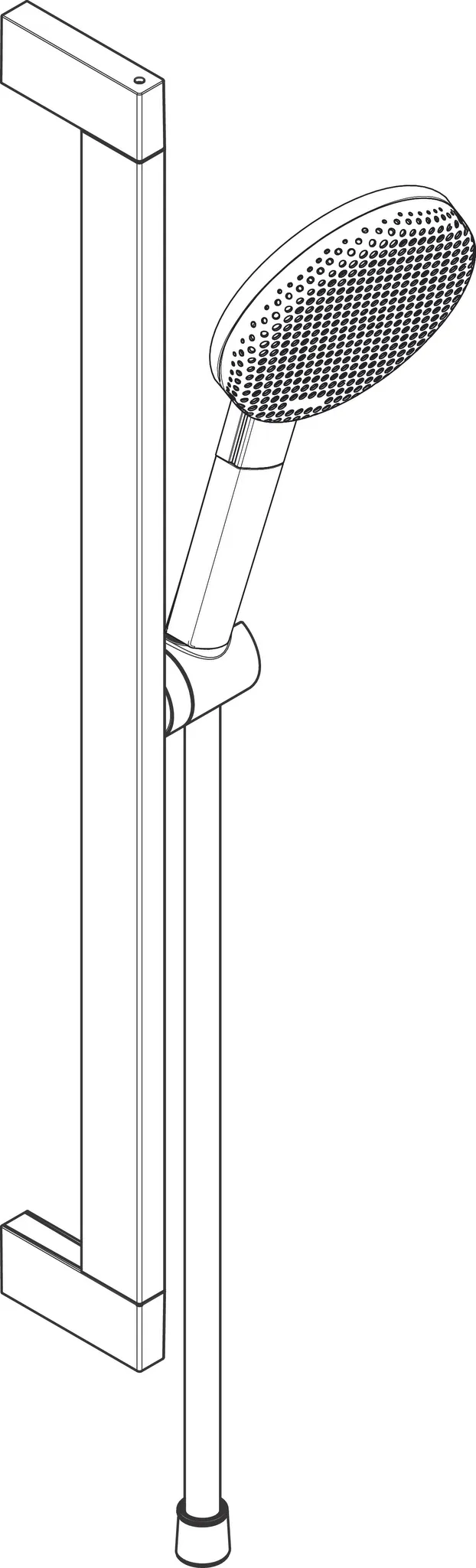 Gleitstangekombination „Raindance Alive Select“, Befestigung verdeckt in Brushed Bronze Gleitstangekombination „Raindance Alive Select“, Befestigung verdeckt in Brushed Bronze