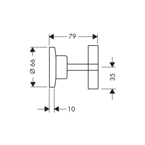 Hansgrohe AXOR Citterio Absperrventil Unterputz mit Kreuzgriff, Chrom Hansgrohe AXOR Citterio Absperrventil Unterputz mit Kreuzgriff, Chrom