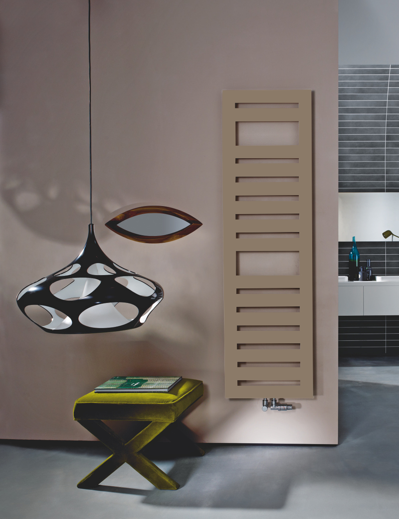 Zehnder Design-Handtuchwärmer „Metropolitan Spa“ 40 × 175 cm in Grey Aluminium (glänzend)