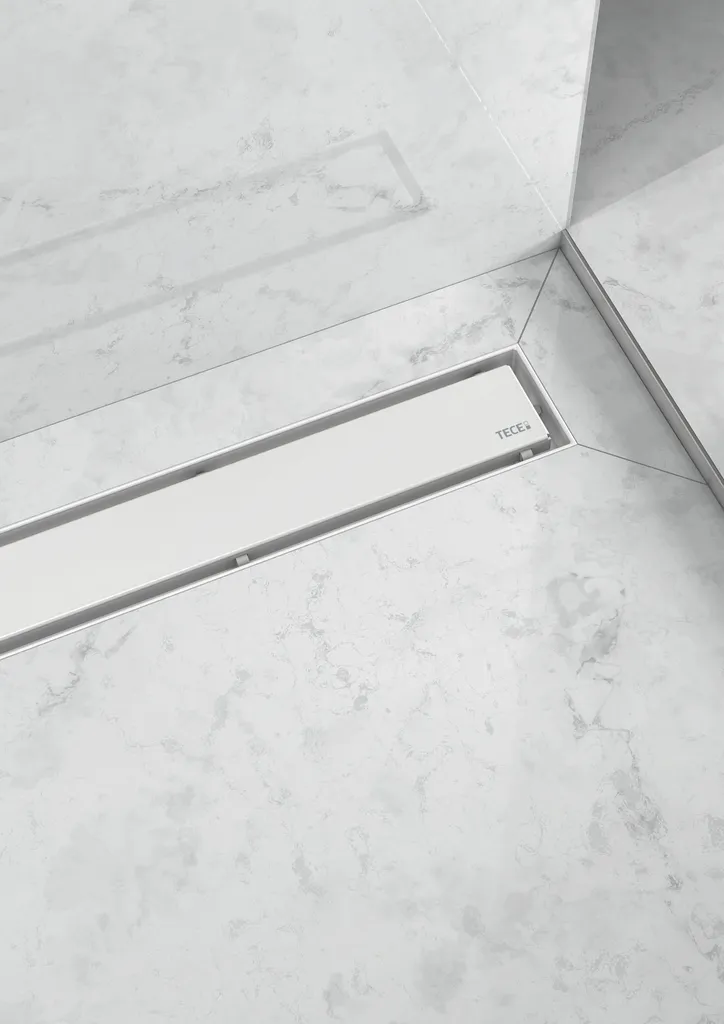 TECE Ablaufabdeckung „TECEdrainline“ steel in Weiß (matt) TECE Ablaufabdeckung „TECEdrainline“ steel in Weiß (matt)
