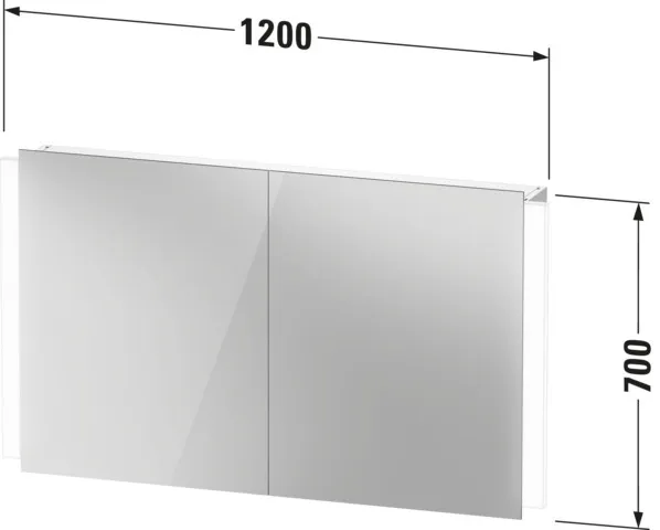 Duravit Spiegelschrank „Ketho.2“ 120 × 70 × 15,7 cm