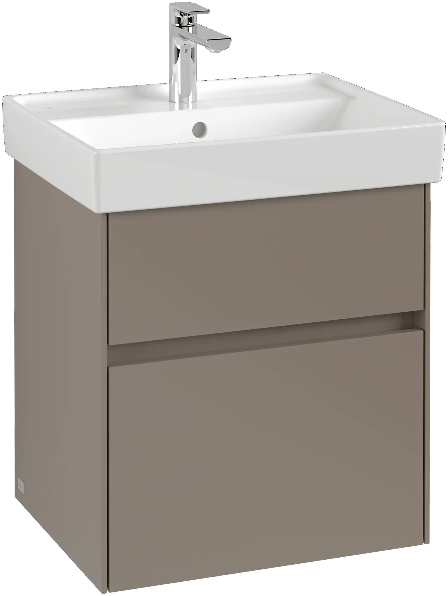 Villeroy & Boch Waschtischunterschrank „Collaro“ 510 × 546 × 414 mm Graphite, für Becken mittig, ohne Beleuchtung Villeroy & Boch Waschtischunterschrank „Collaro“ 510 × 546 × 414 mm Graphite, für Becken mittig, ohne Beleuchtung