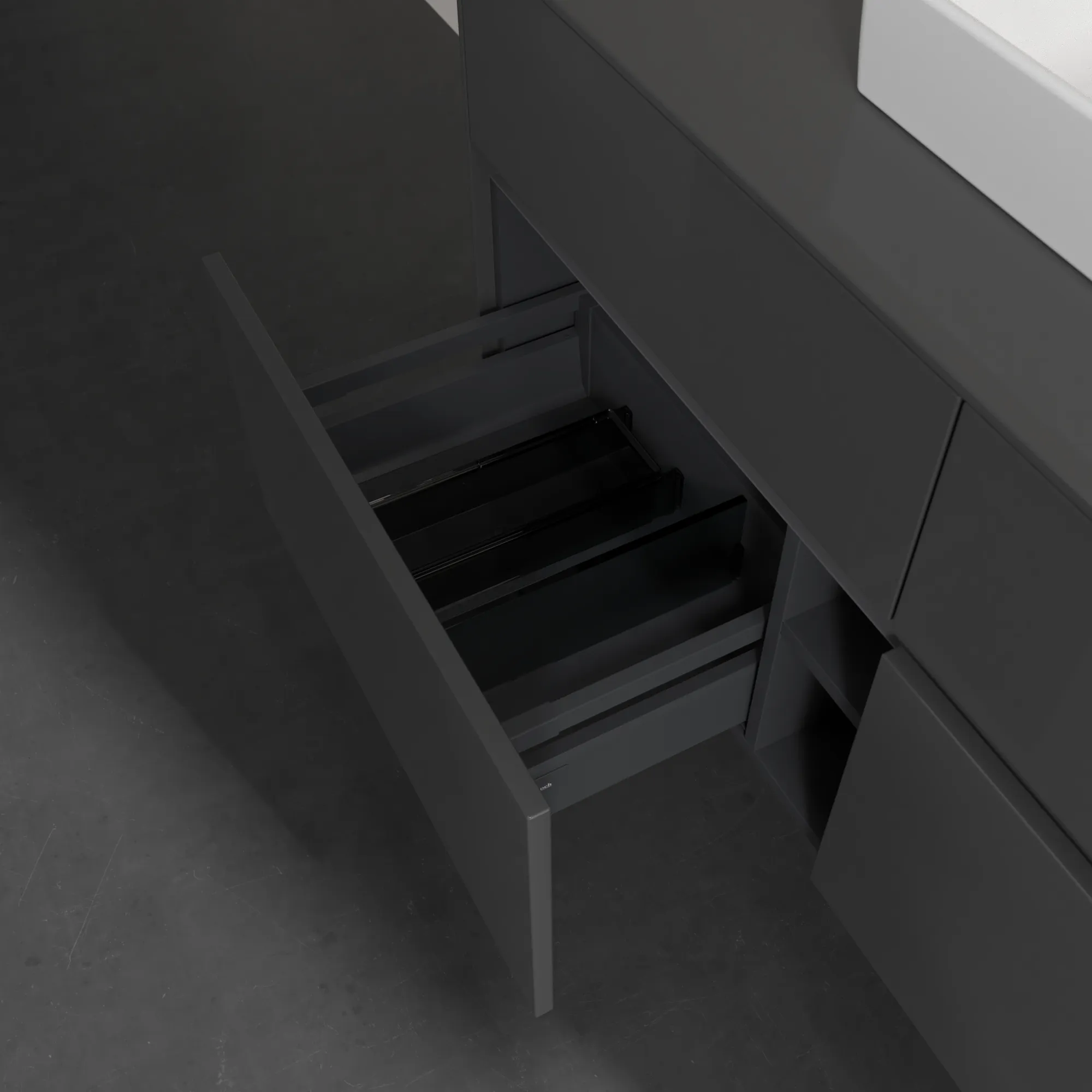 Villeroy & Boch Collaro Waschbeckenunterschrank 1200x548x500mm Glossy Grey Villeroy & Boch Collaro Waschbeckenunterschrank 1200x548x500mm Glossy Grey