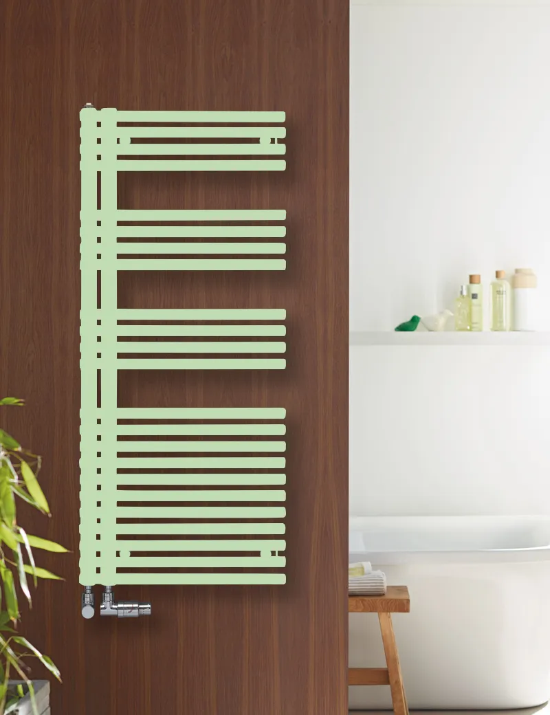 Zehnder Forma Asym LFAR-120-060 Badheizkörper, links, 1161x60x596, RAL 9016