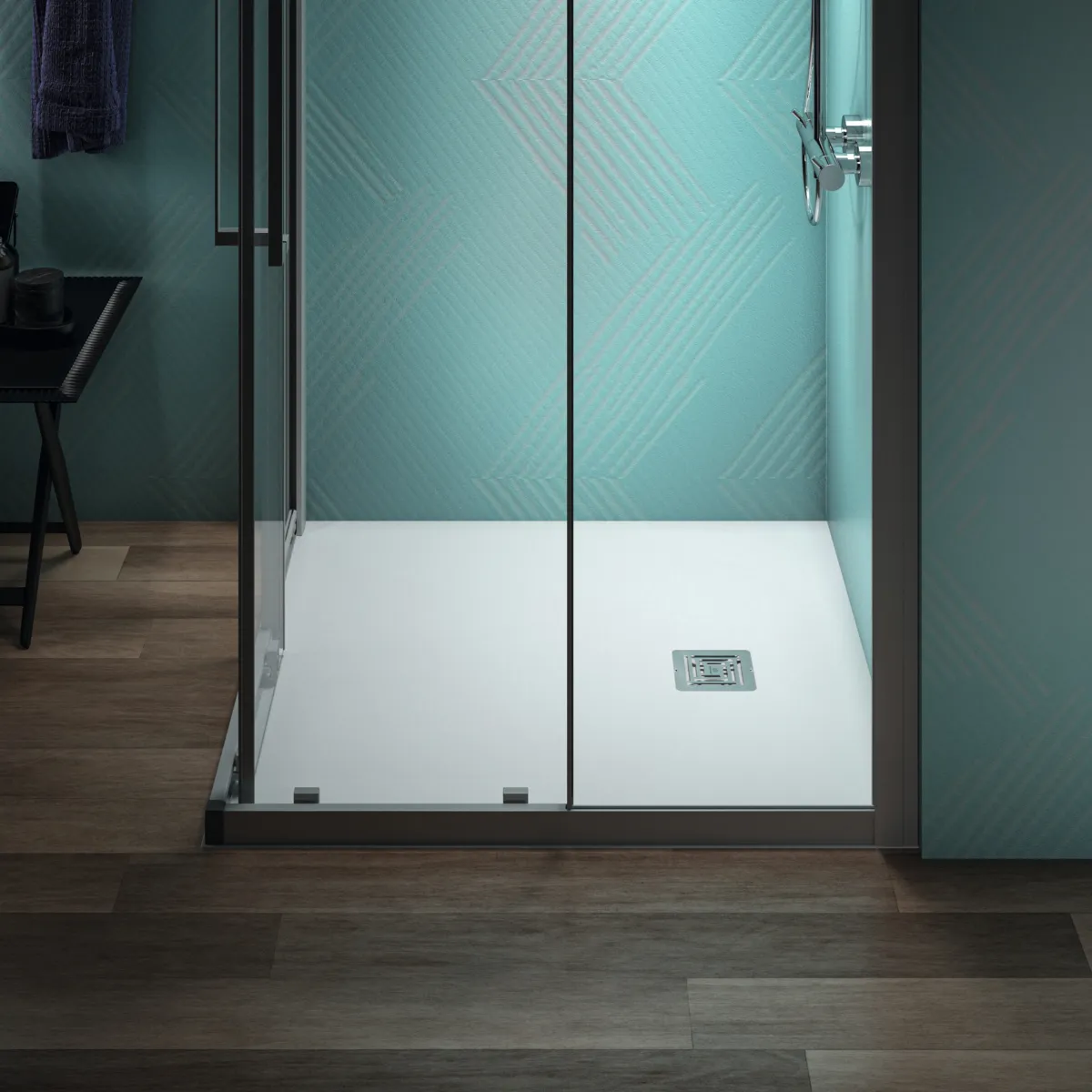 Ideal Standard Quadrat-Brausewanne Ultra Flat S +, Carraraweiß, 1000x1000 mm, Ablauf 25 cm Mitte/Seite, 30 mm Höhe Ideal Standard Quadrat-Brausewanne Ultra Flat S +, Carraraweiß, 1000x1000 mm, Ablauf 25 cm Mitte/Seite, 30 mm Höhe