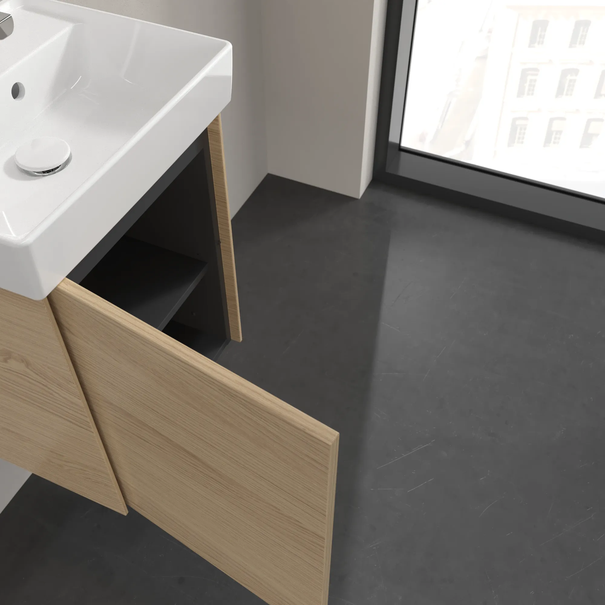 Villeroy & Boch Collaro Waschbeckenunterschrank C00500, 410 x 546 x 344 mm, links Villeroy & Boch Collaro Waschbeckenunterschrank C00500, 410 x 546 x 344 mm, links