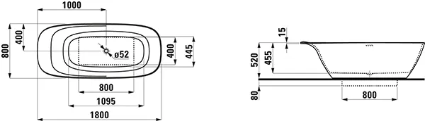 Laufen „INO“ in Weiß Laufen „INO“ in Weiß