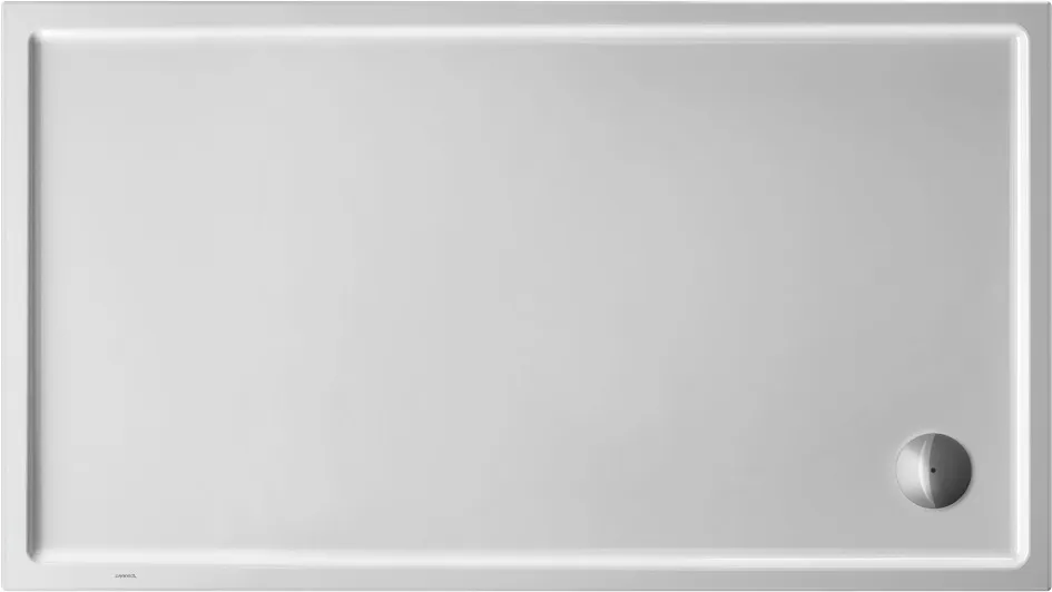 Duravit rechteck Duschwanne „Starck Slimline“ 160 × 90 cm mit Antislip, ohne Oberflächenveredelung, in Weiß